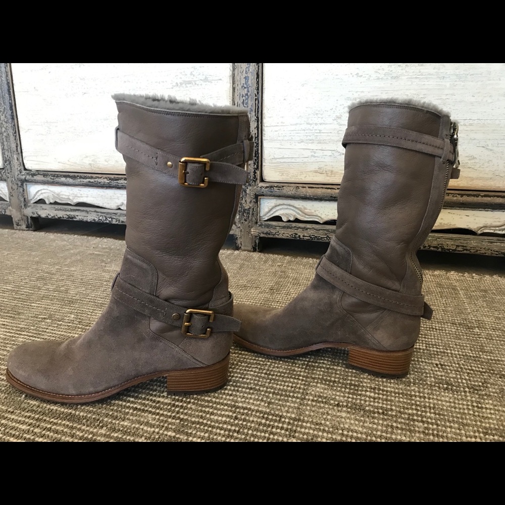 Christian Dior Nubuck/Leather Mid-Calf boots 41 - Picture 13 of 15